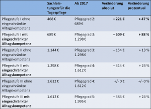 Leistungsbetraege Tagespflege
